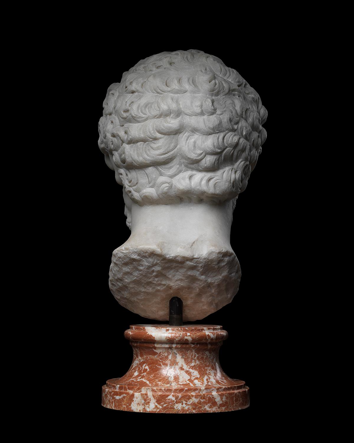 Retrato Cabeza del emperador Marco Aurelio en venta 4