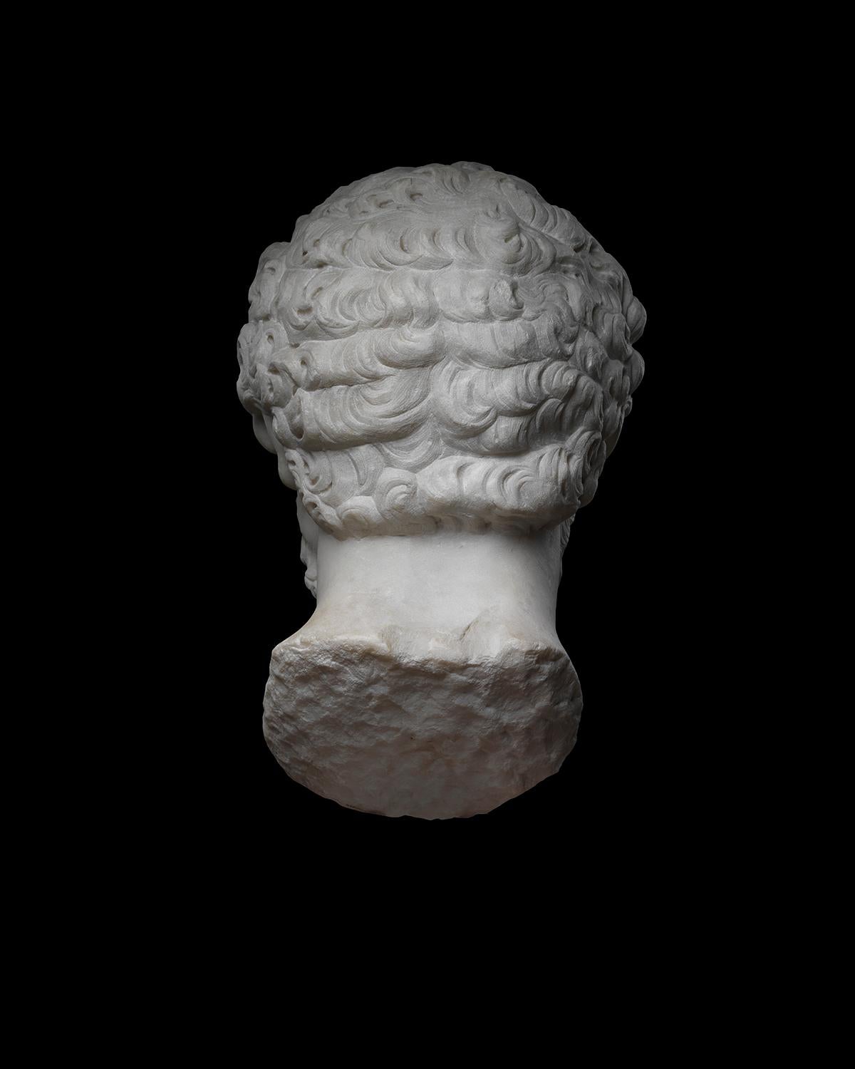 Retrato Cabeza del emperador Marco Aurelio en venta 5