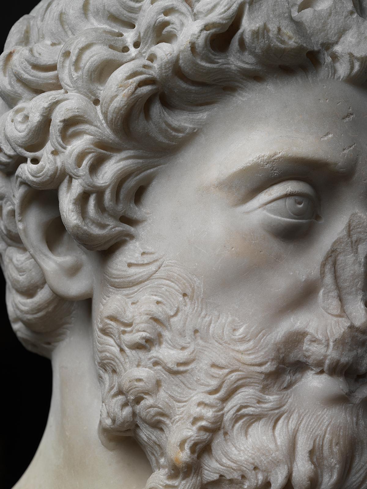 Retrato Cabeza del emperador Marco Aurelio en venta 13