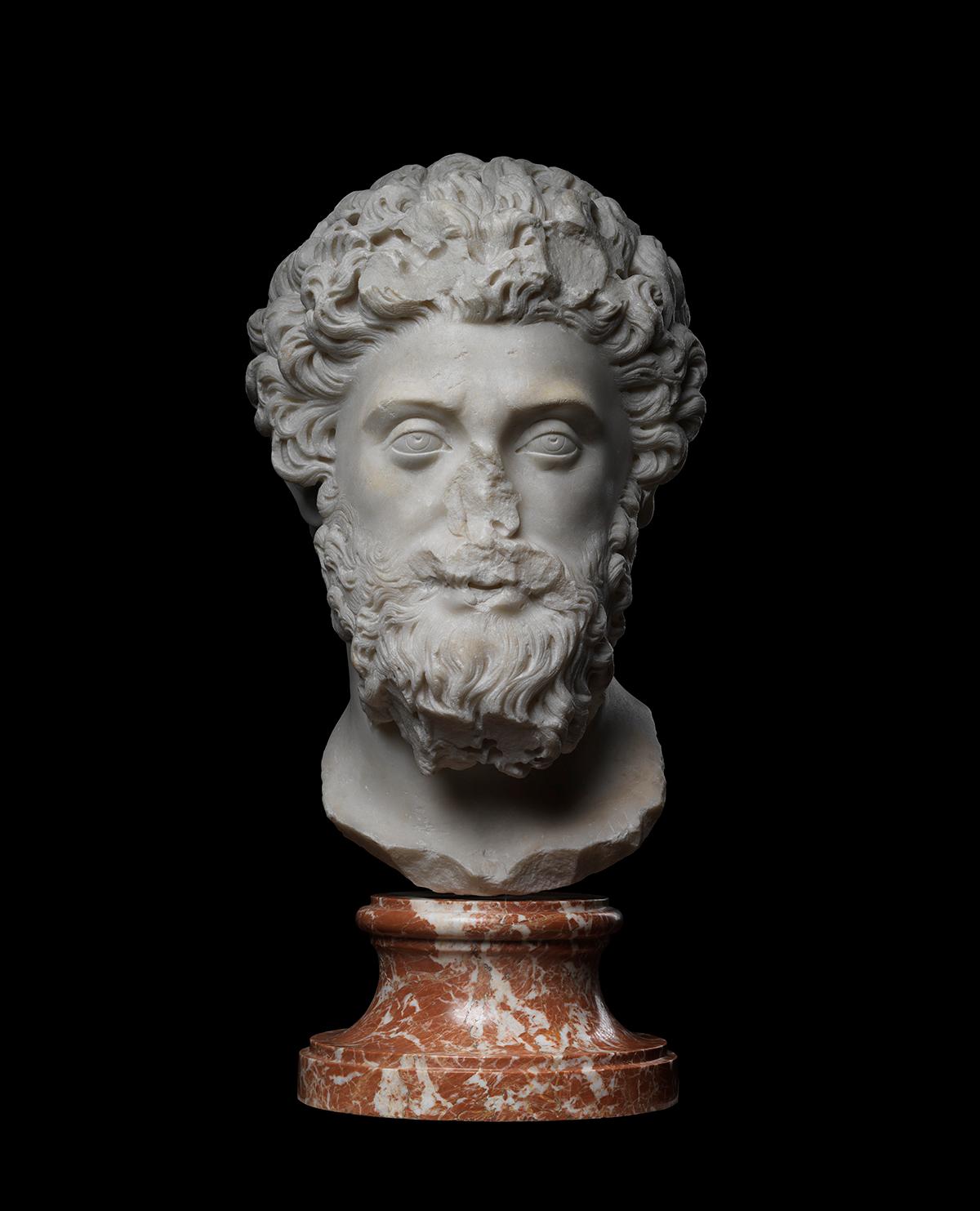 Retrato Cabeza del emperador Marco Aurelio Europeo en venta