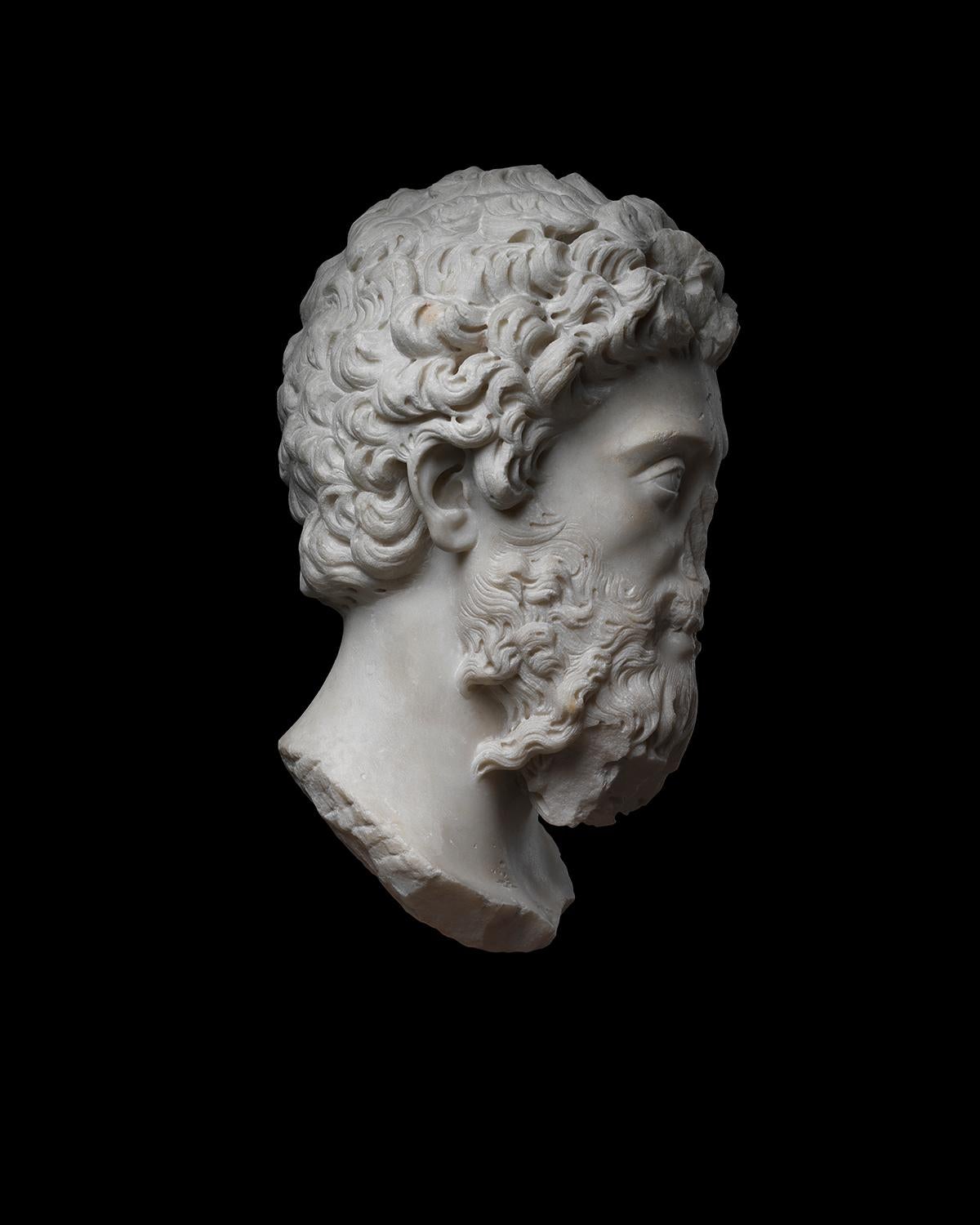 Retrato Cabeza del emperador Marco Aurelio en venta 1