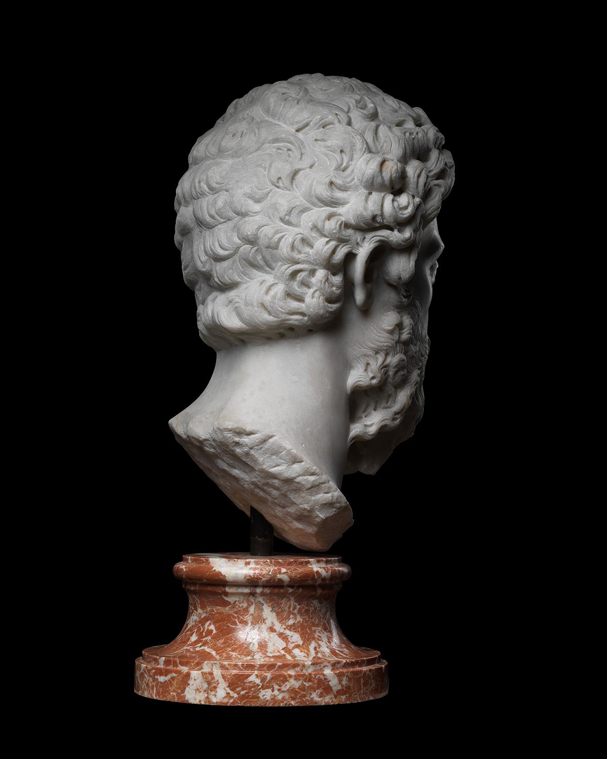 Retrato Cabeza del emperador Marco Aurelio en venta 2