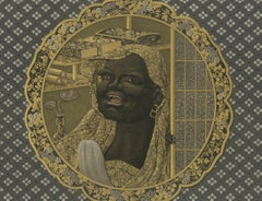 Portrait in Golden Frame – from Audsley’s Decorative Collection, 1884