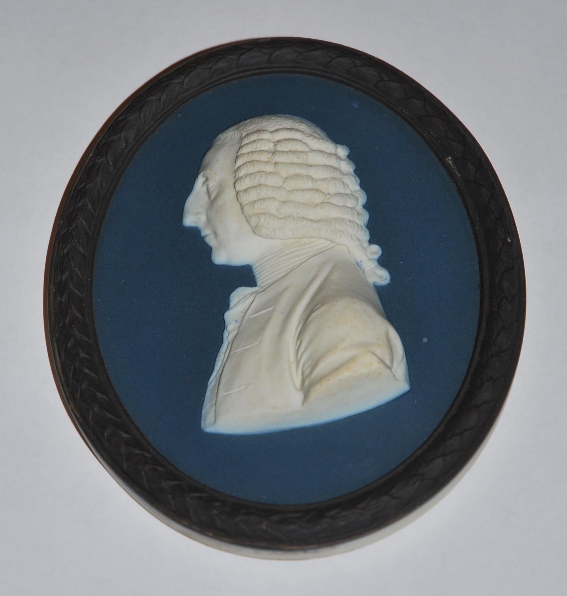 English Portrait Medallion of Pitt the Elder, Wedgwood C1920 For Sale