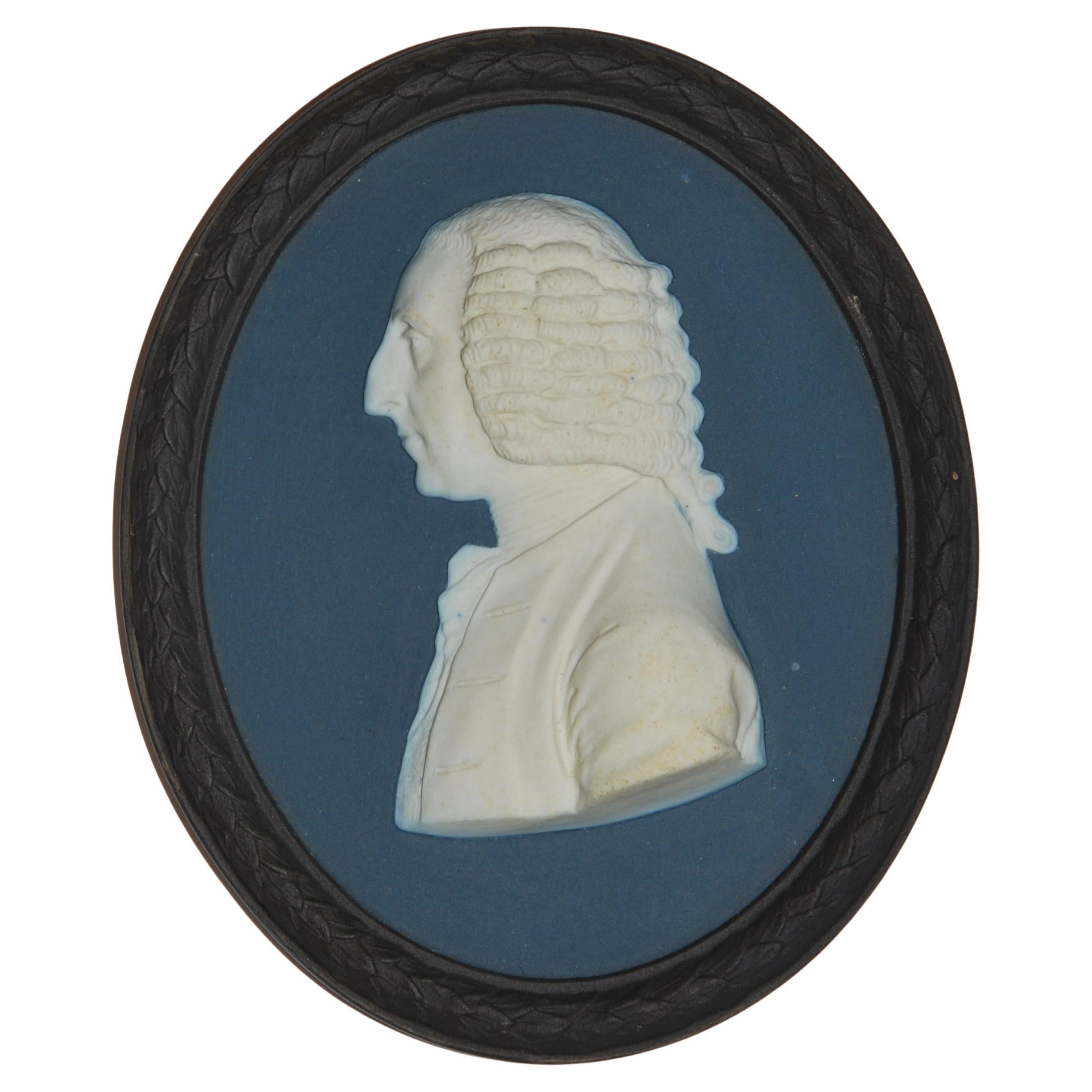 Portrait Medallion of Pitt the Elder, Wedgwood C1920 For Sale