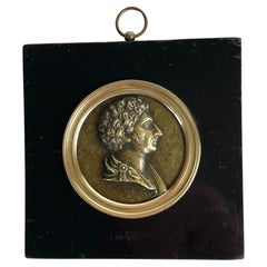 Medaglione con ritratto del re svedese Karl XIV Johan, Impero, 1820 ca.