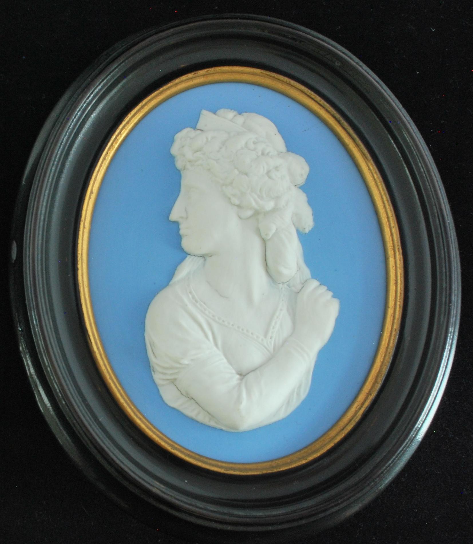 Porträt-Medaillons von David Garrick & Sarah Siddons, Wedgwood, 19. Jahrhundert (Englisch) im Angebot