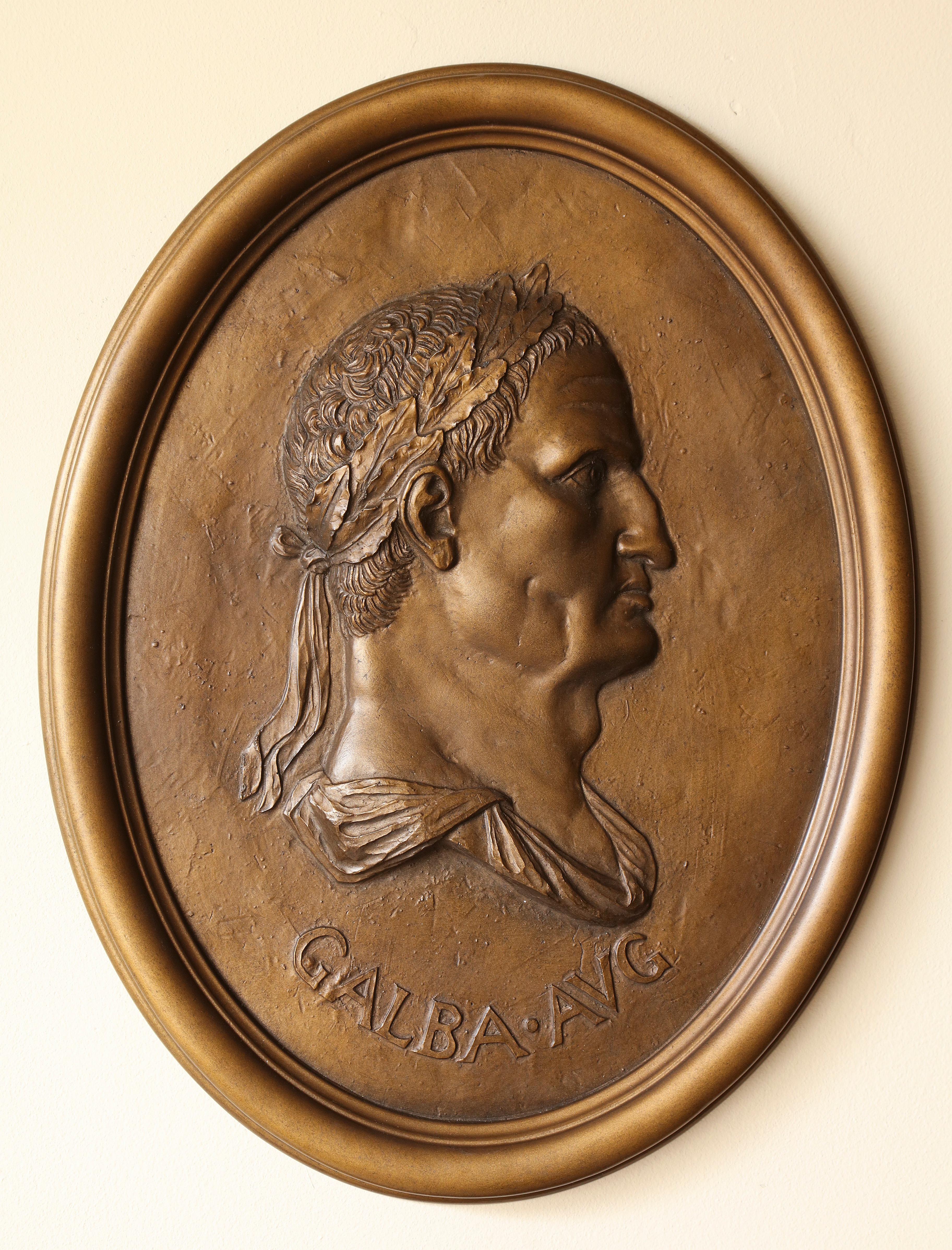Portrait Medallions of the Twelve Caesars 'Set of Twelve' In Good Condition In New York, NY