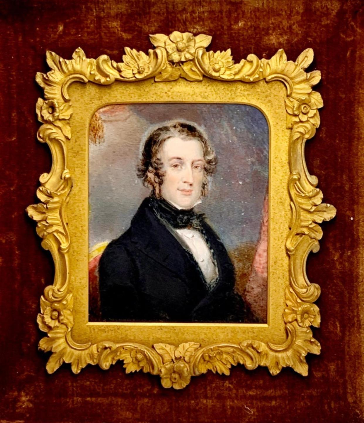 Portrait Miniatures of a Gentleman, Edward William Thomson 'British 1770-1847' For Sale 1