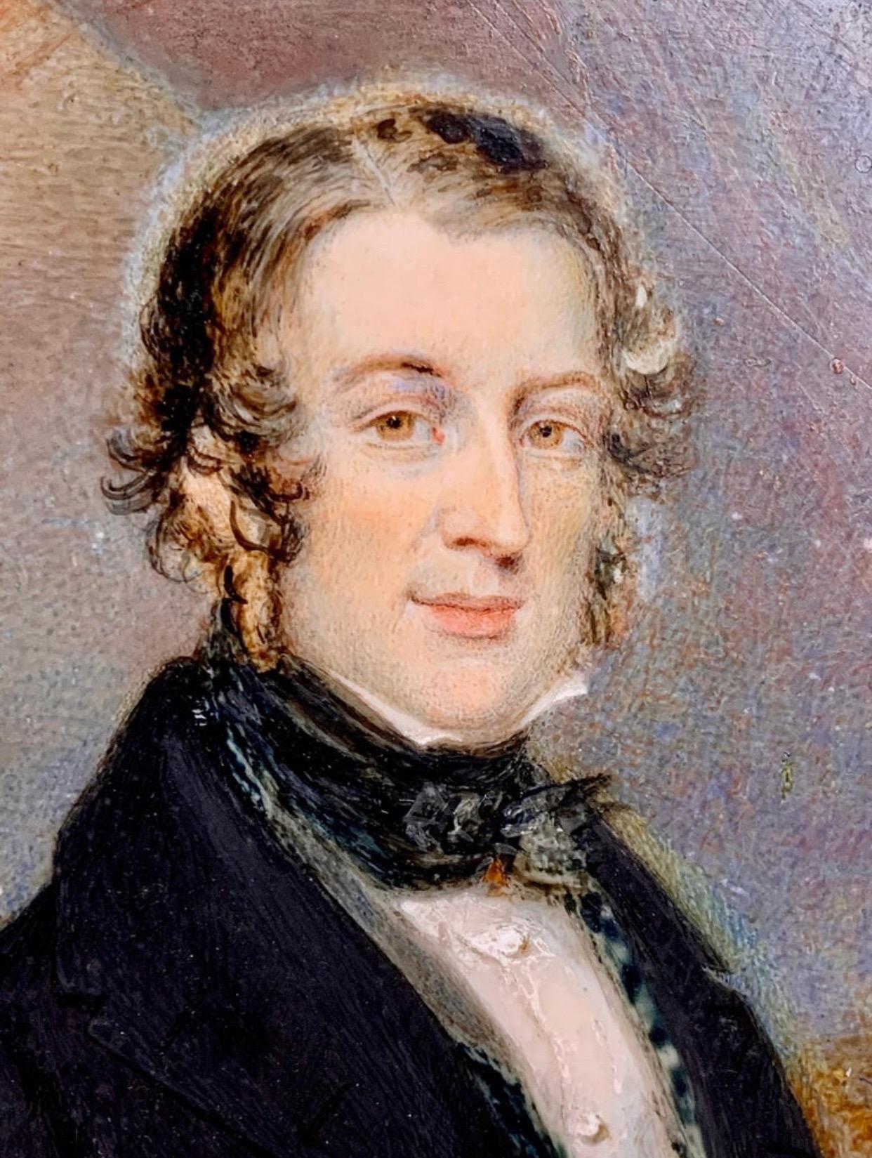Portrait Miniatures of a Gentleman, Edward William Thomson 'British 1770-1847' For Sale 3