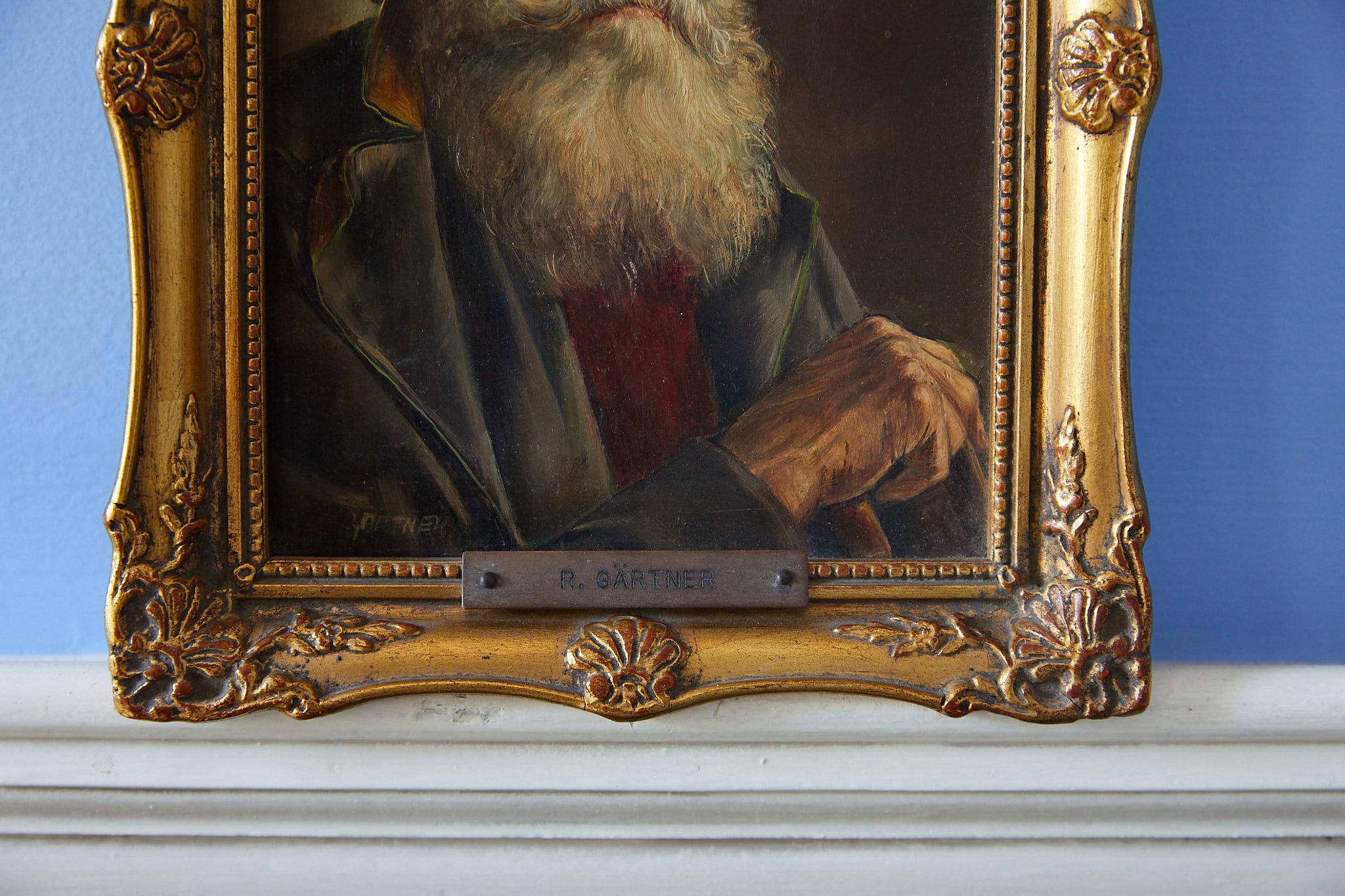 Wood Portrait of a Bavarian Gentleman by Rosemary Gartner