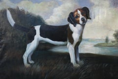 Portrait of a Beagle Oil Painting on Canvas