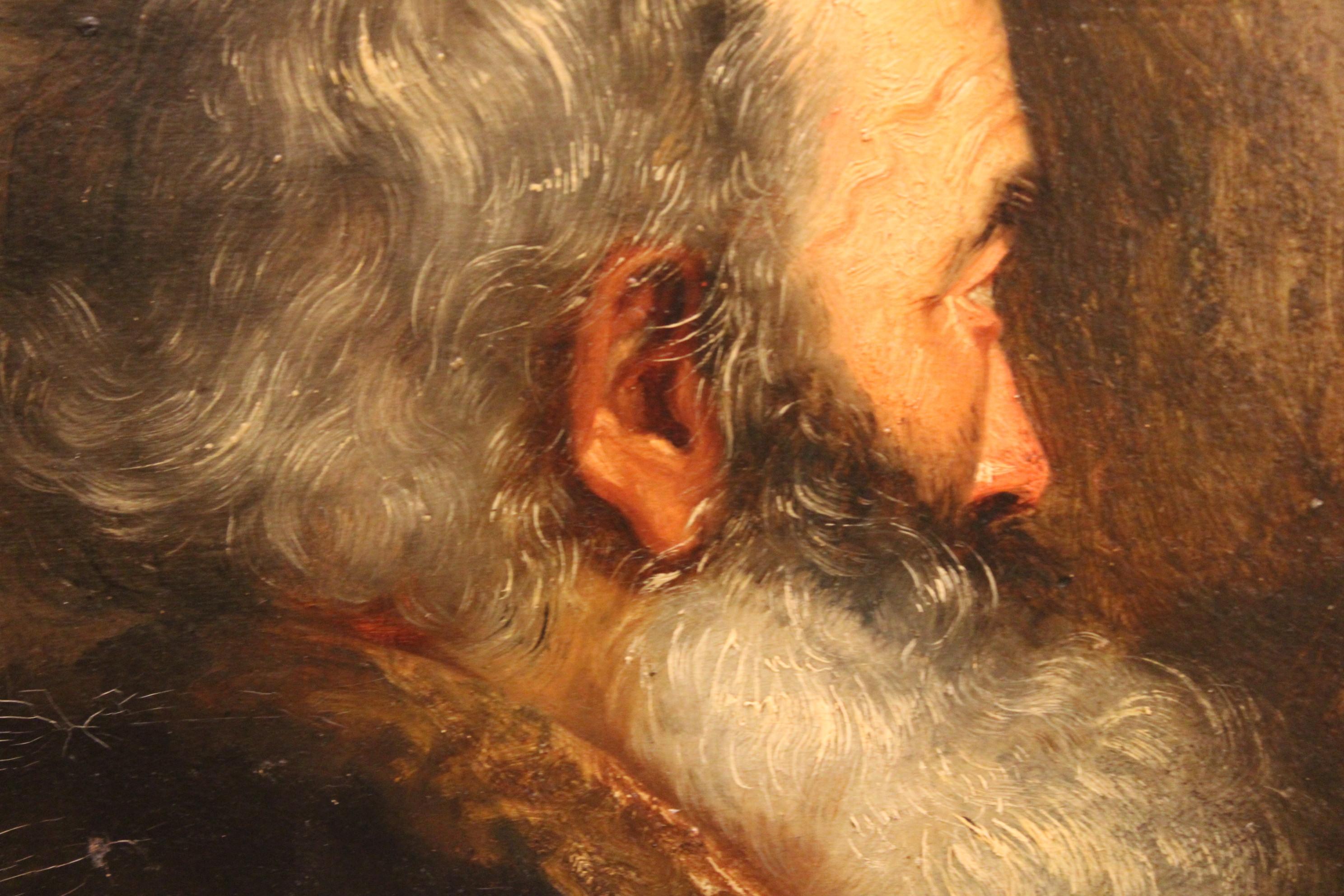 French Portrait of a Bearded-Man Attributed to J.T. Chautard For Sale