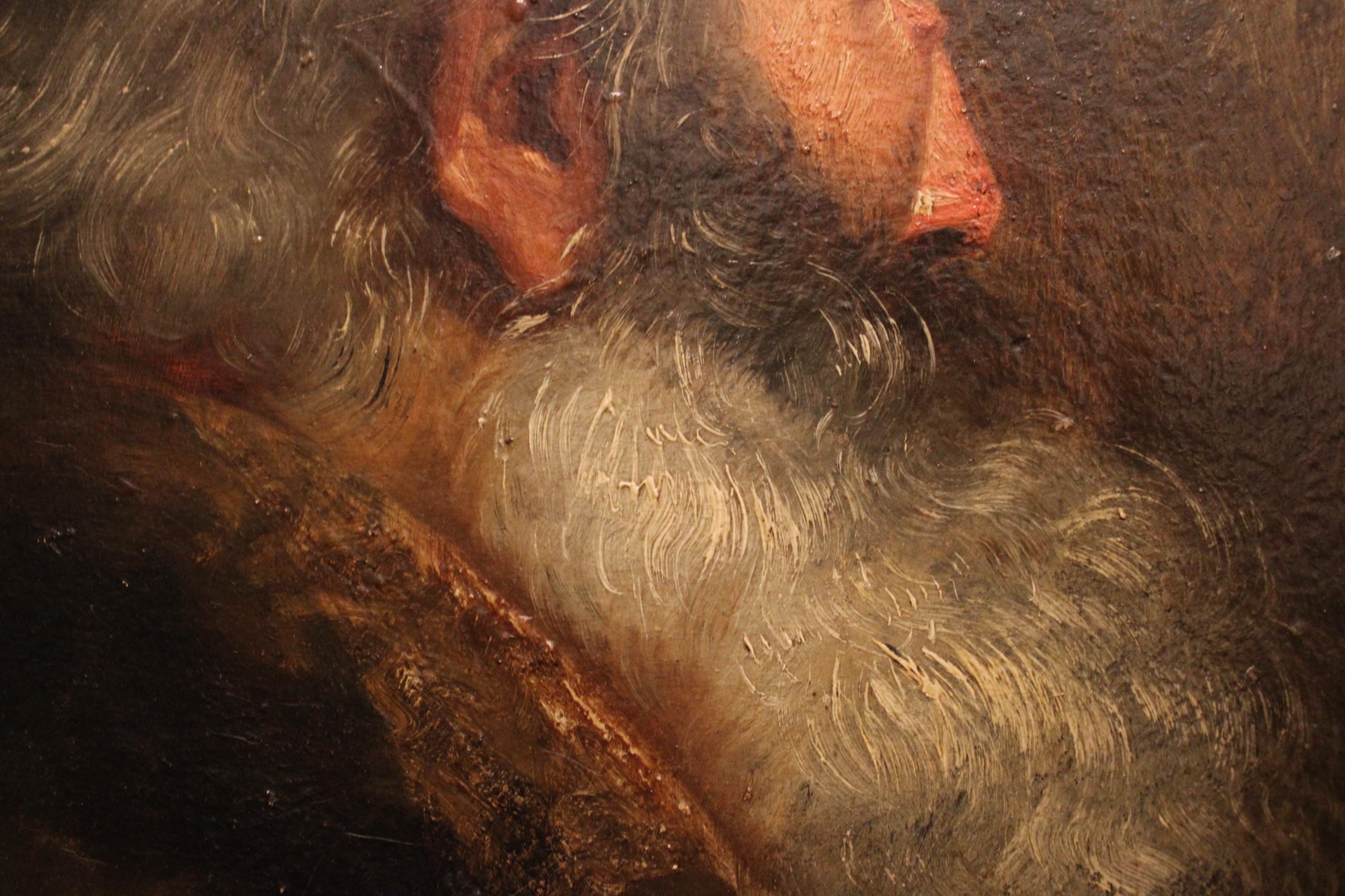 Portrait of a Bearded-Man Attributed to J.T. Chautard In Good Condition For Sale In Paris, FR