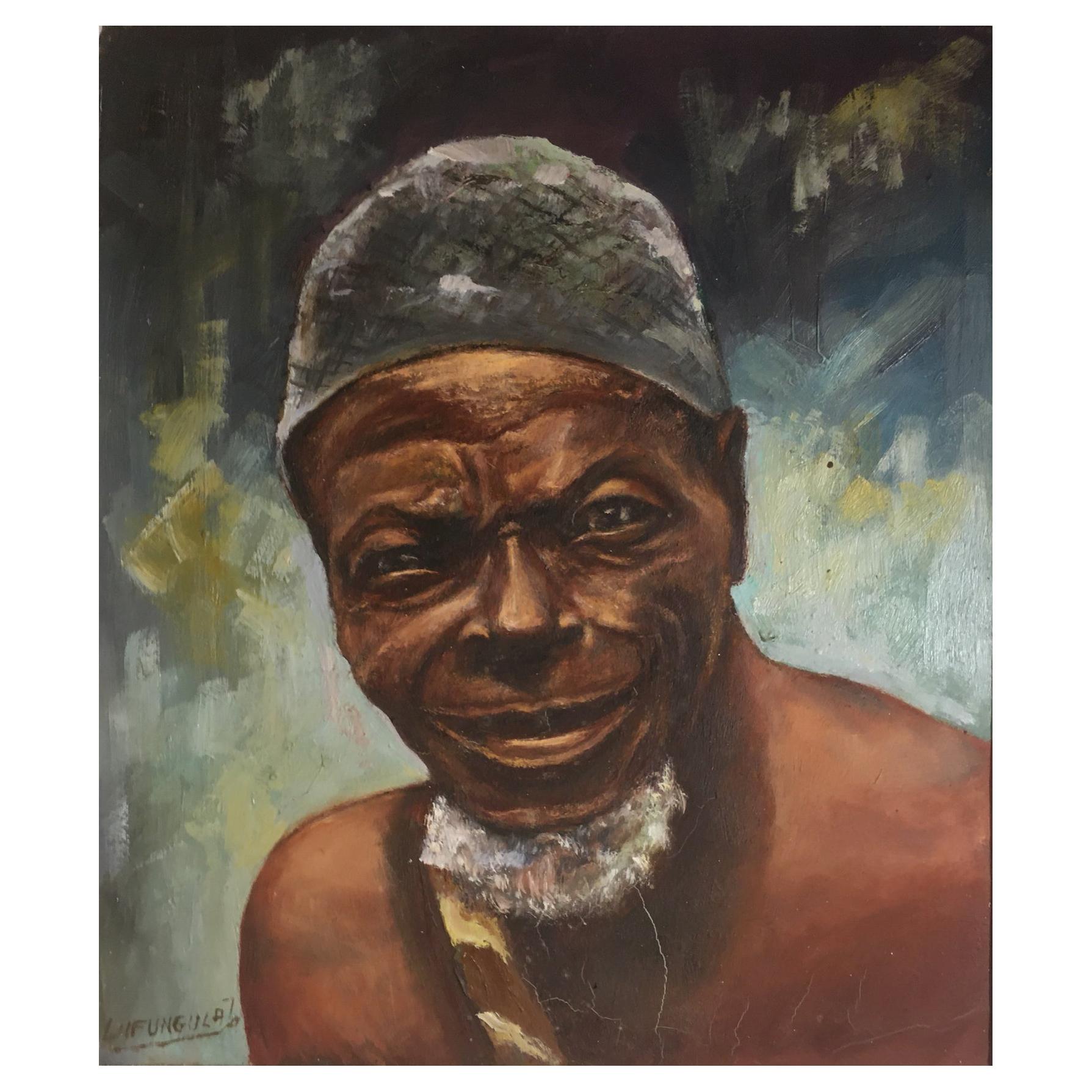 Portrait of a Black Man by Lufungula circa 1950
