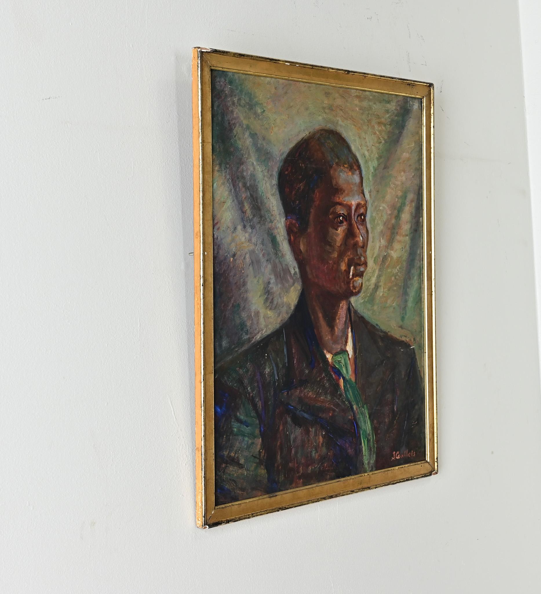 French Antique Portrait by J. Gallois 4