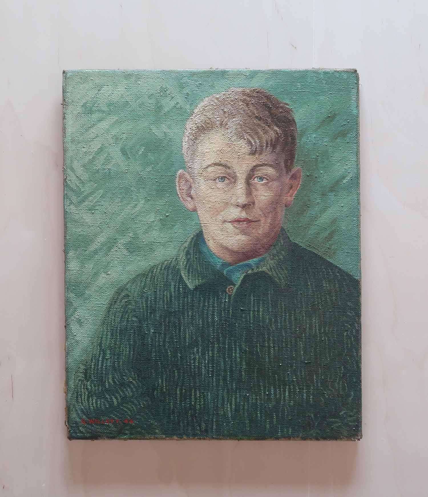 Wunderschönes Porträt von George Willott*

Öl auf Leinwand. Unterzeichnet und datiert 1944 

Ungerahmt

Kostenloser Versand in Großbritannien

*1900-2000. Diploma of Associateship des Royal College of Art.
Direktor der städtischen Kunstschule in