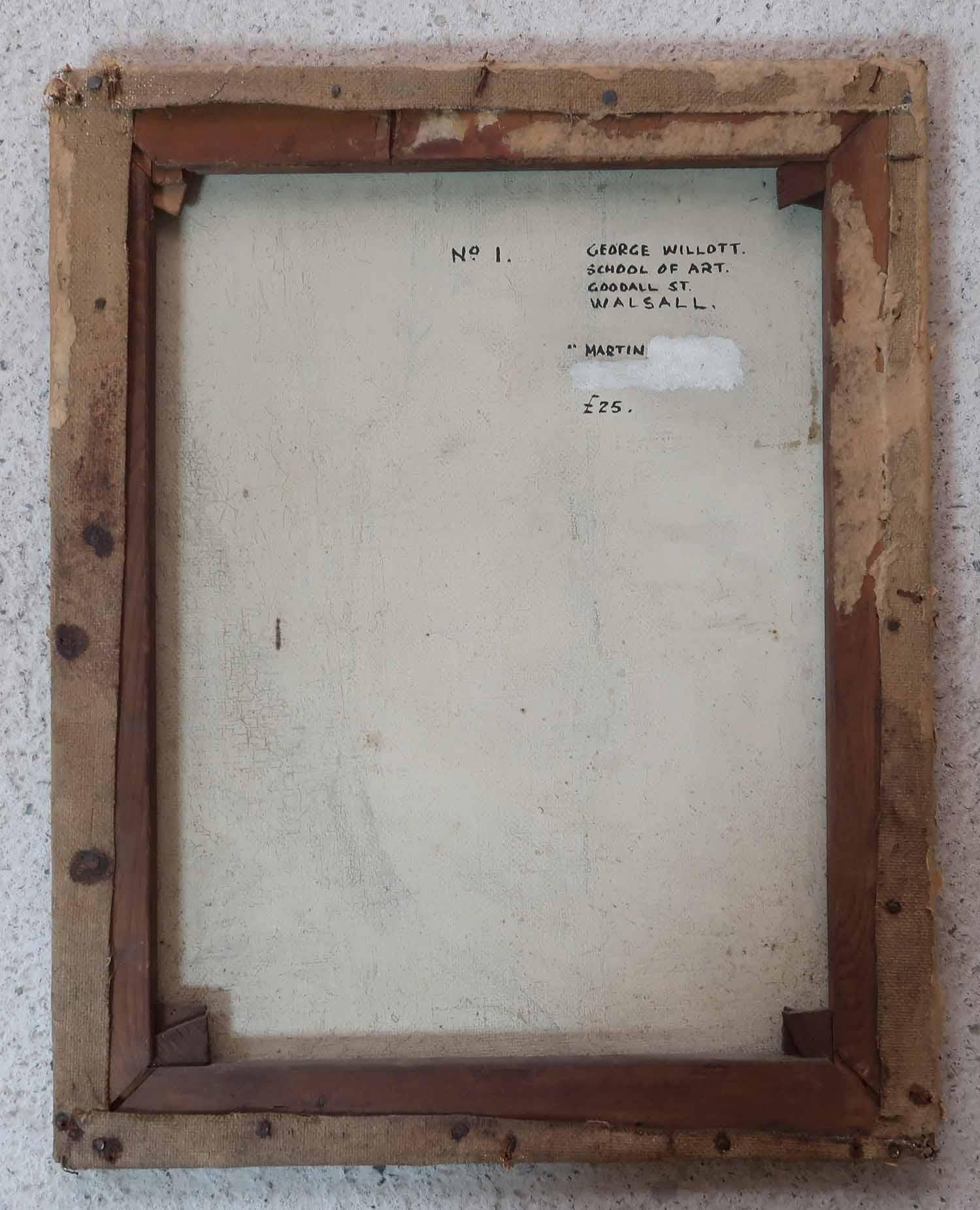 Porträt eines Jungen von George Willott. Öl auf Leinwand. Datiert 1944. (Englisch) im Angebot