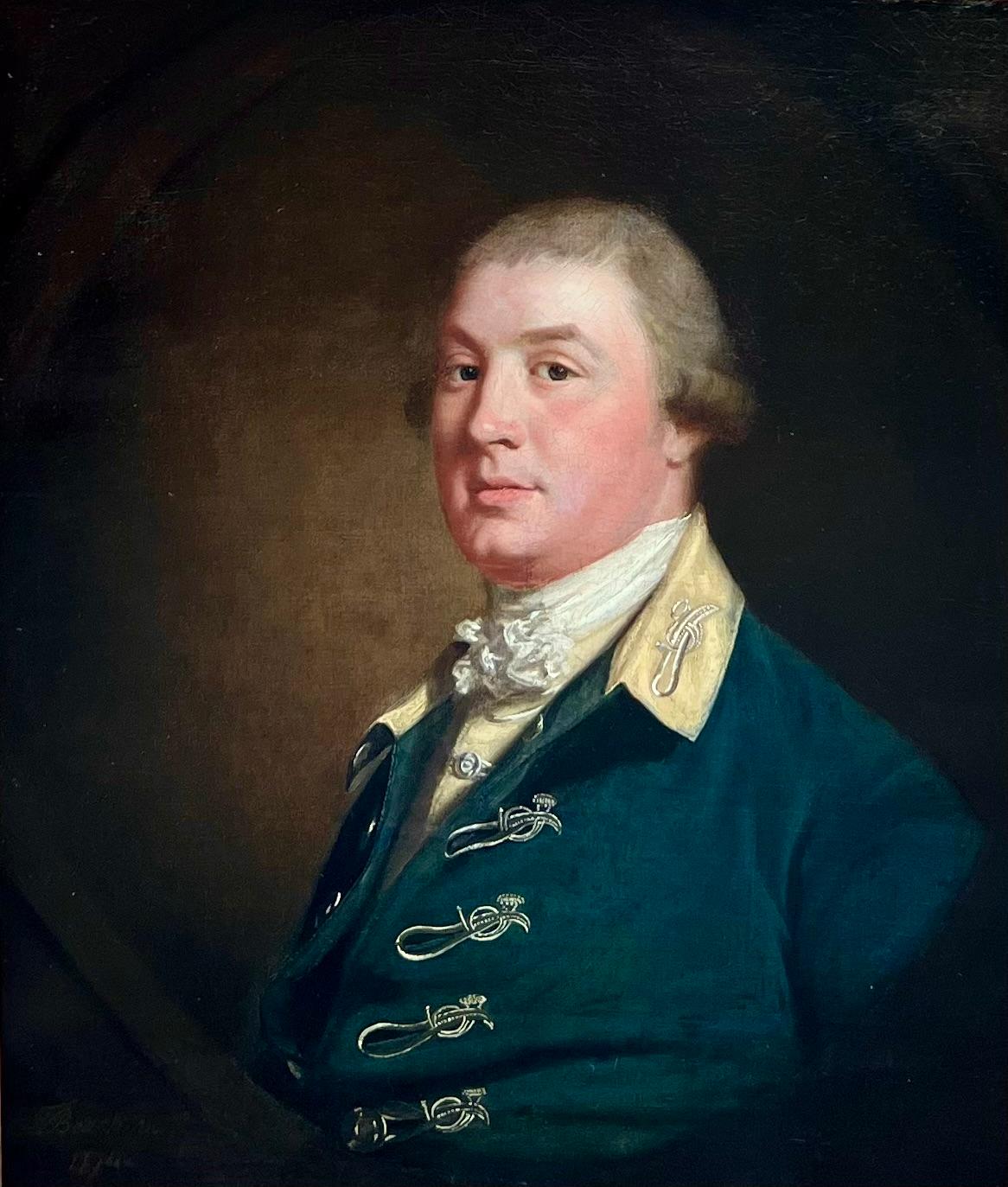 A very fine portrait of a British military officer signed and dated Thomas Beach 1774 in the lower left.  This oil on canvas is presented in a period gilt frame and is ready to hang.  Measuring 38