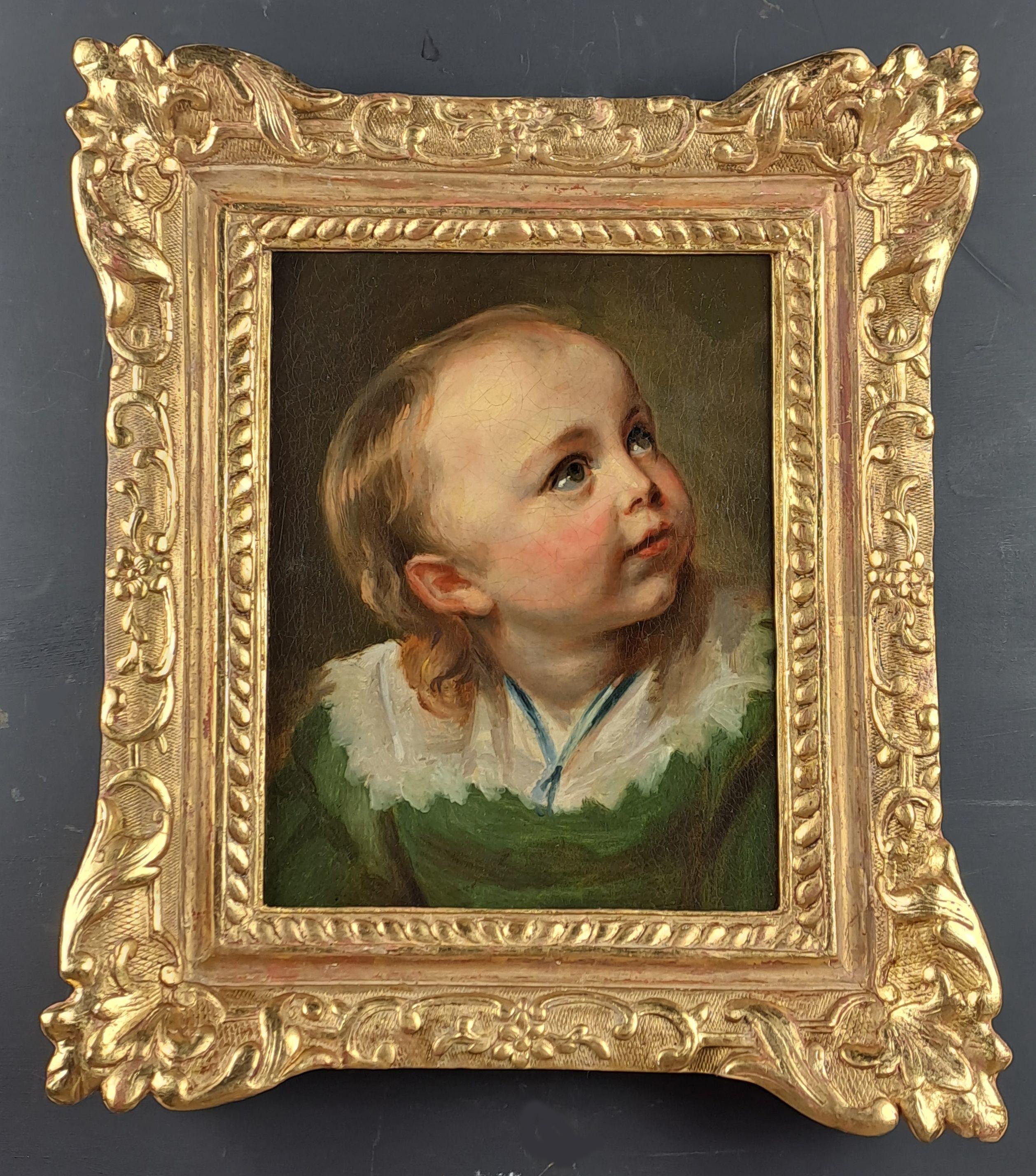 French Portrait Of A Child - Flemish School After Van Dyck For Sale