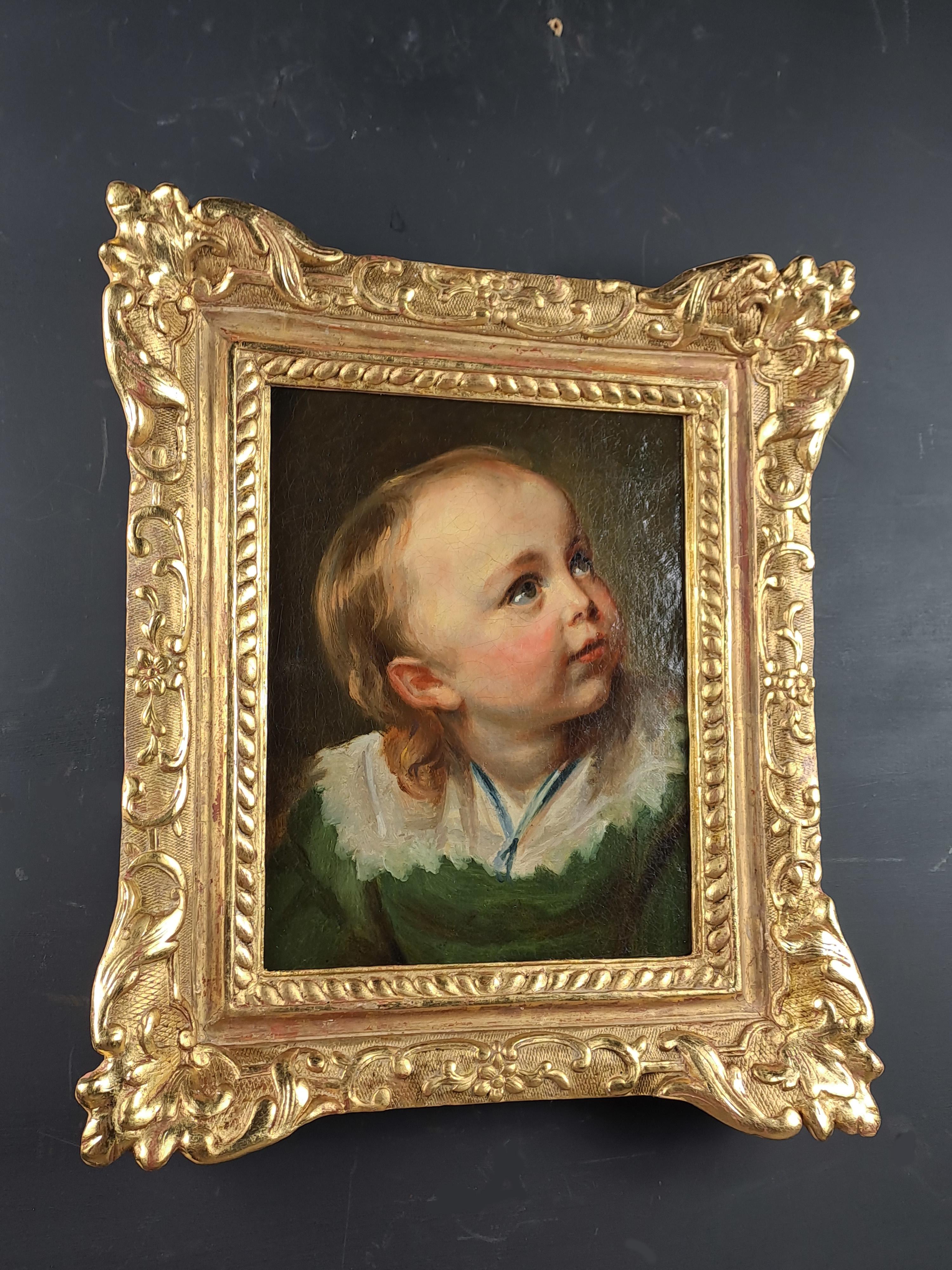 18th Century Portrait Of A Child - Flemish School After Van Dyck For Sale