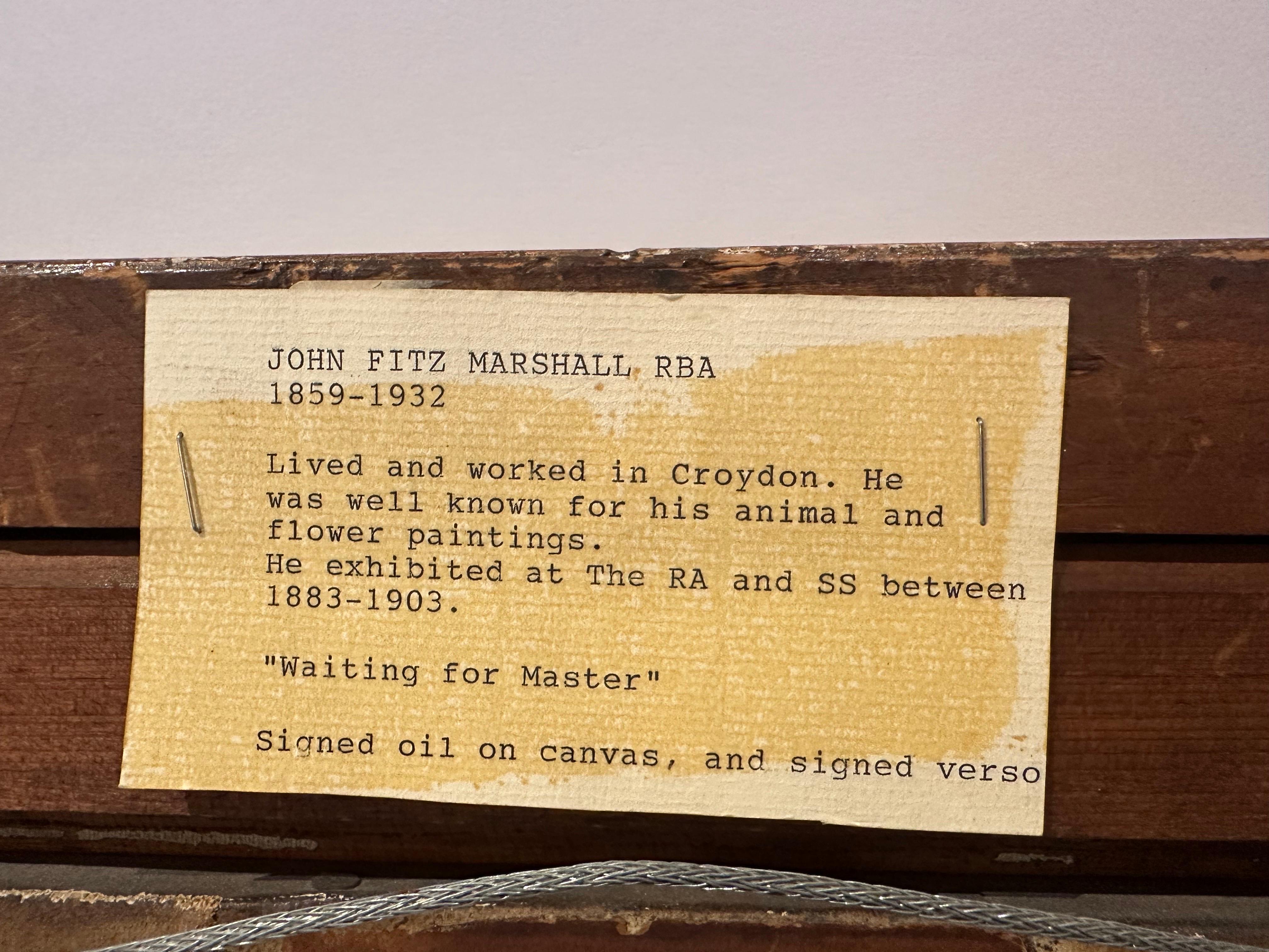 Porträt eines Hundes (Blattgold) im Angebot