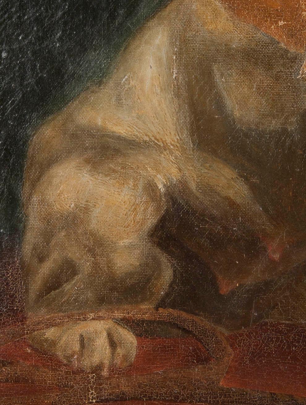 Belgian Portrait of a Fox-Terrier, 19th Century Oil Painting