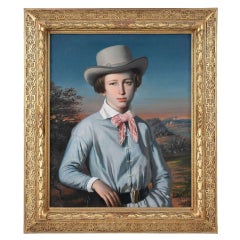 Portrait of a French Boy in Algiers by Francois Lauret (1820-1868)