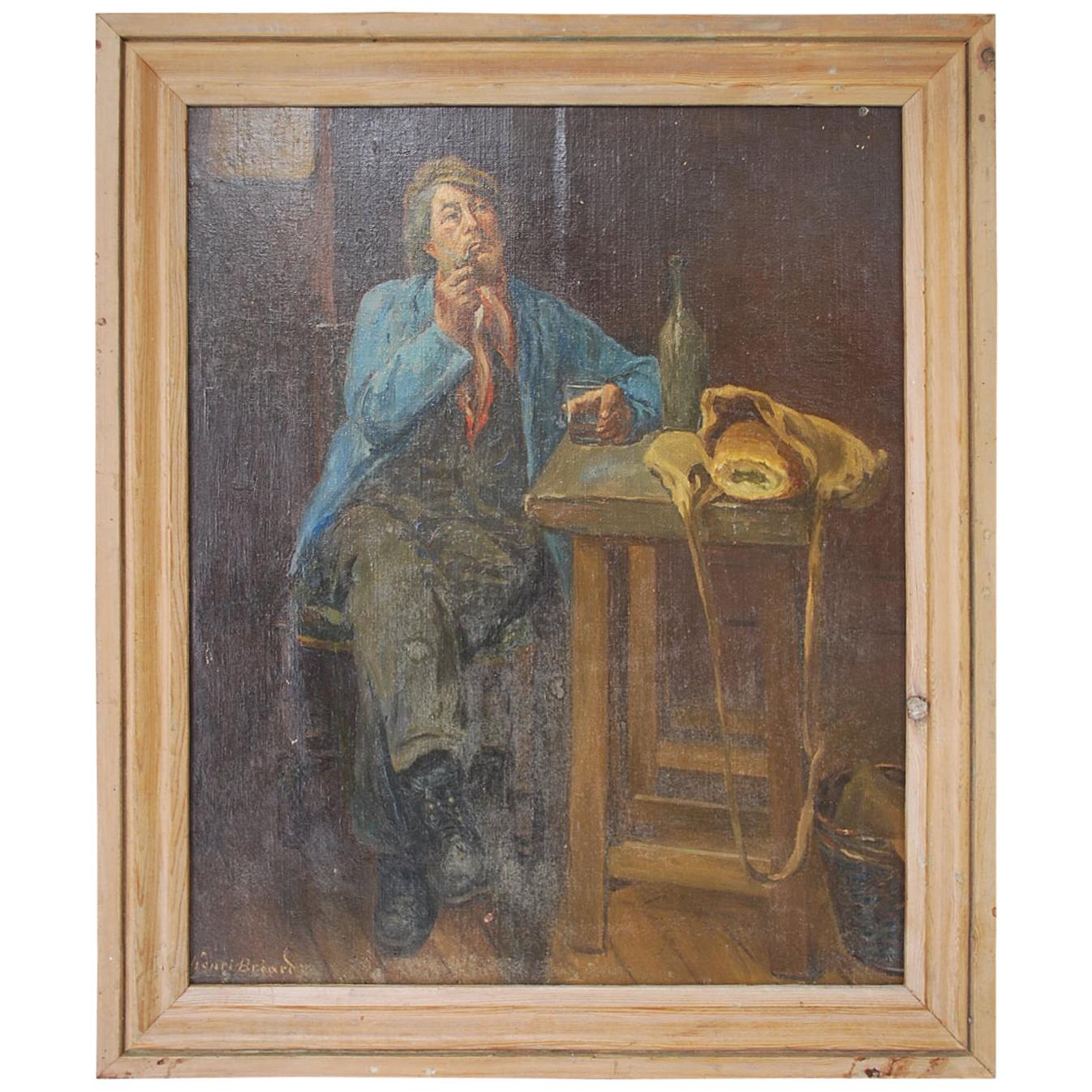 Portrait of a French Man/Henri Breard For Sale