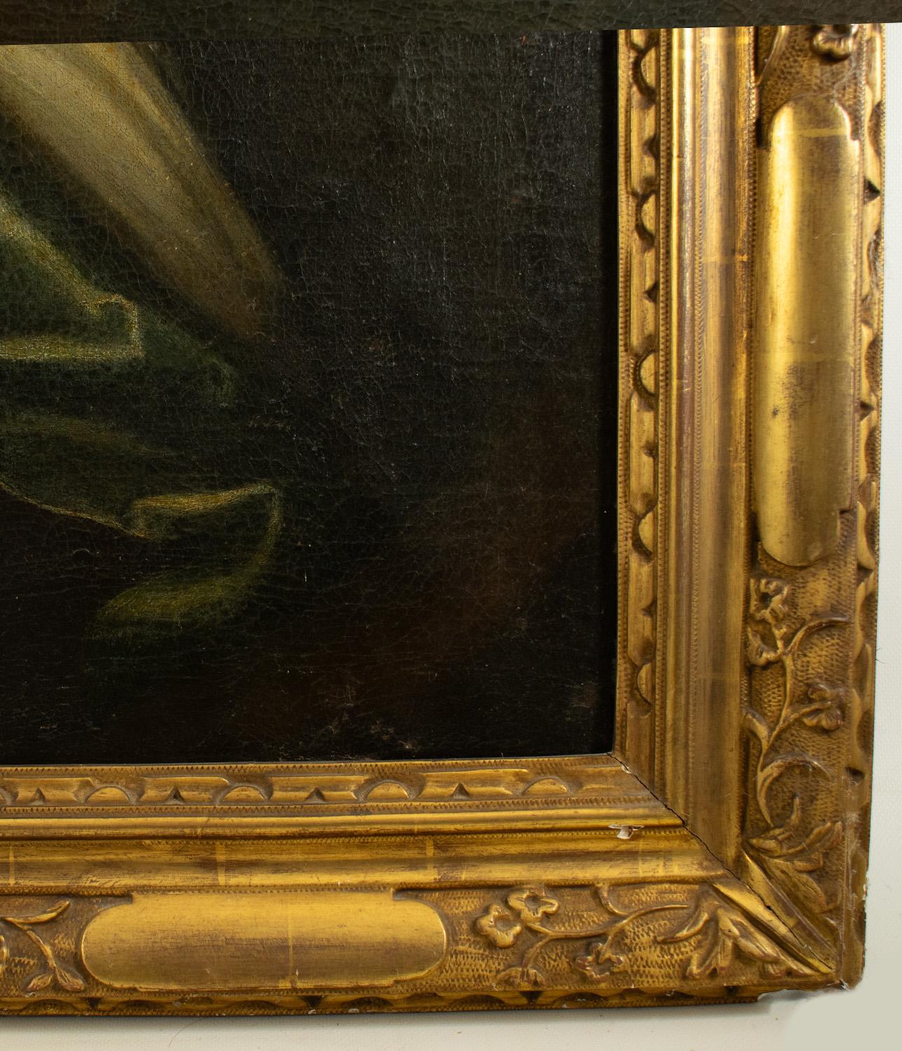 Peint Portrait d'un noble français, huile sur toile, fin XVIIe/début XVIIIe siècle en vente