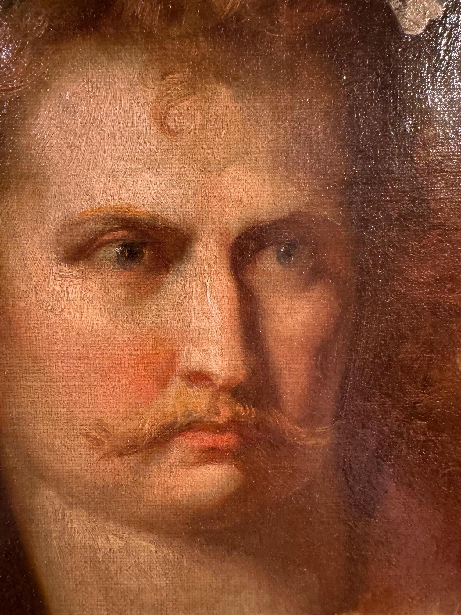 Porträt eines gallischen Kriegers, C.L. LESSING (1808-1880) (Deutsch) im Angebot
