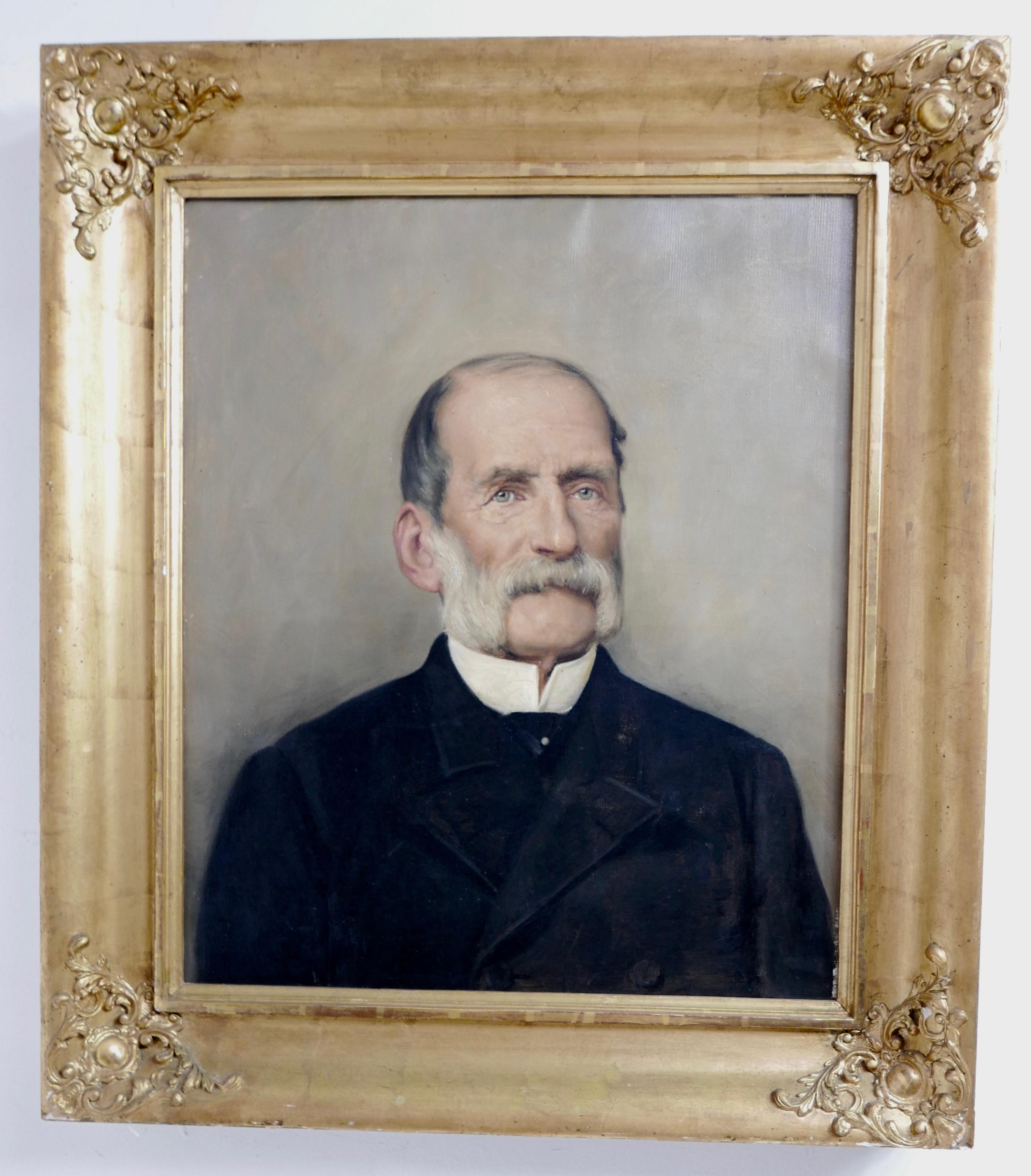 Portrait of a Gentleman, American School, Mid-19th Century In Good Condition In San Francisco, CA