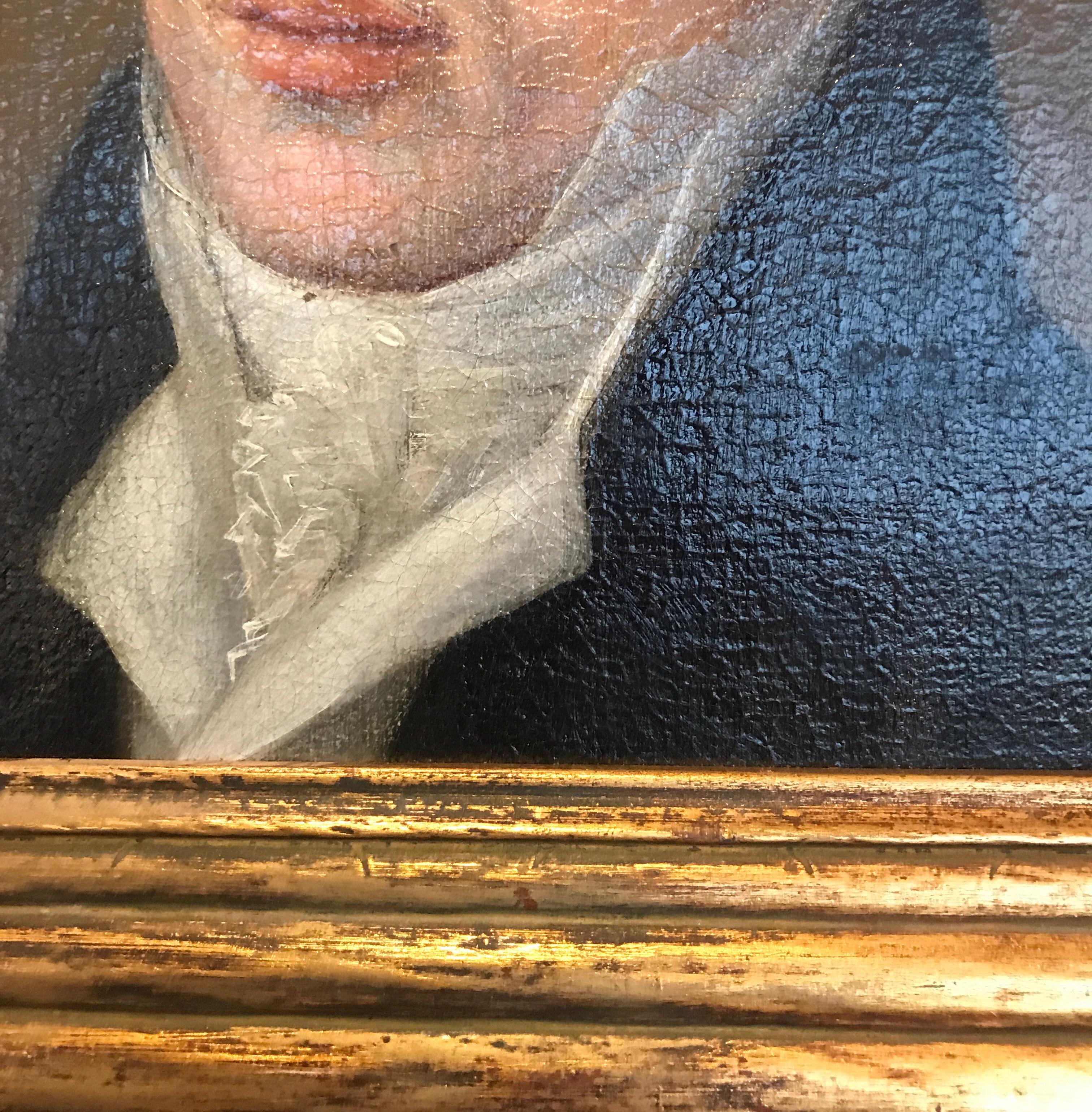 Régence Portrait of a Gentleman Attributed to Pierre Prud’hon