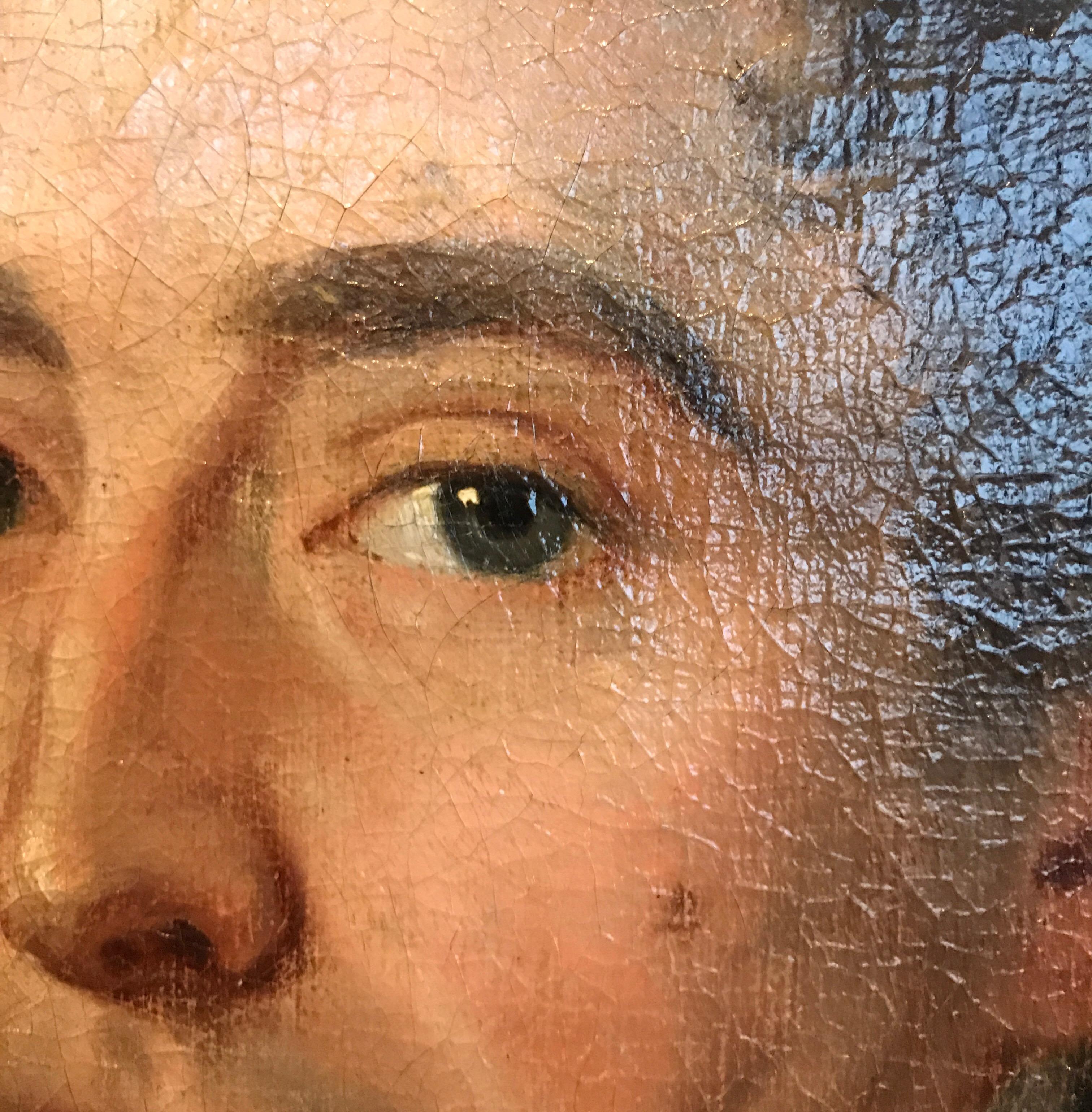 Canvas Portrait of a Gentleman Attributed to Pierre Prud’hon