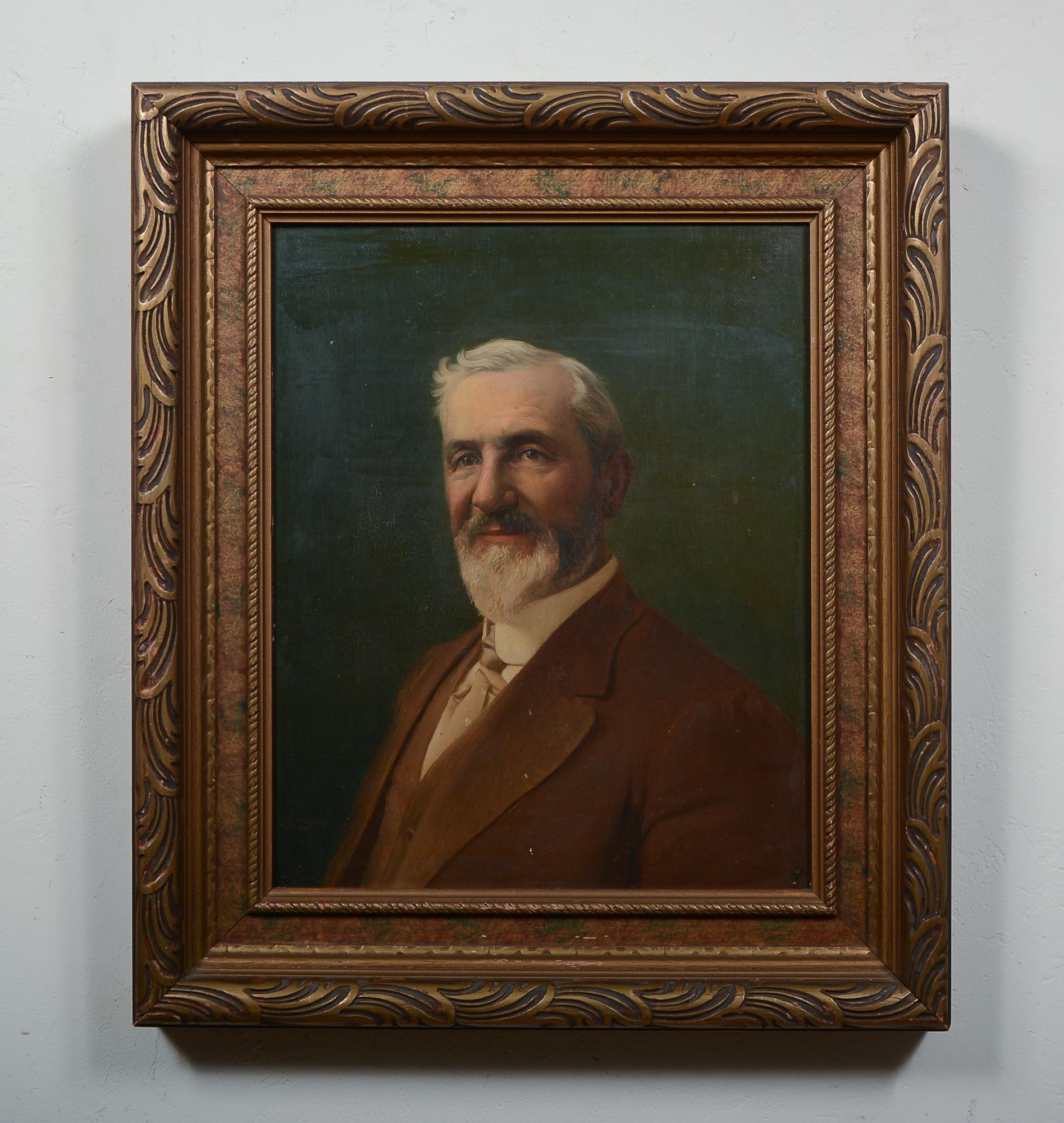 Ritratto dell'artista francese Silas Broux (1867-1957). Questo dipinto è datato 1912. Si tratta di un olio su pannello di Wood. Ci sono alcuni piccoli segni sul dipinto e un po' di usura sulla cornice.

Silas Broux fu studente alla Scuola