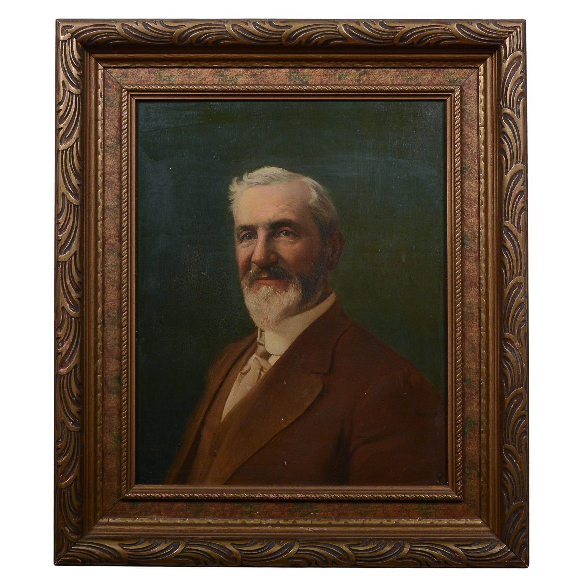 Ritratto di un gentiluomo di Silas Broux , 1912 in vendita