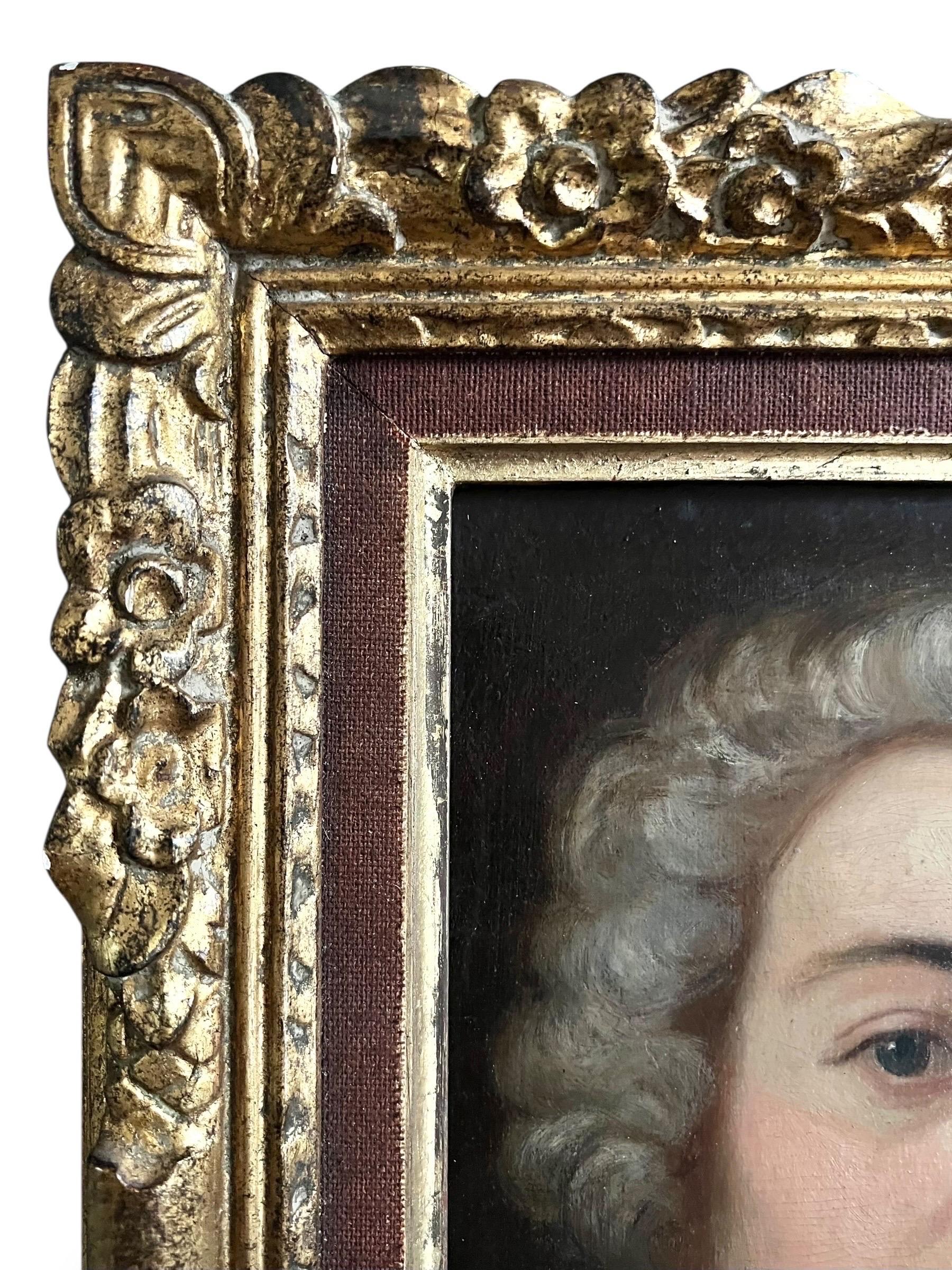 Porträt eines Herrn - Französische Schule, Pariser Werkstatt (ca. 1745-1765) (Leinwand) im Angebot