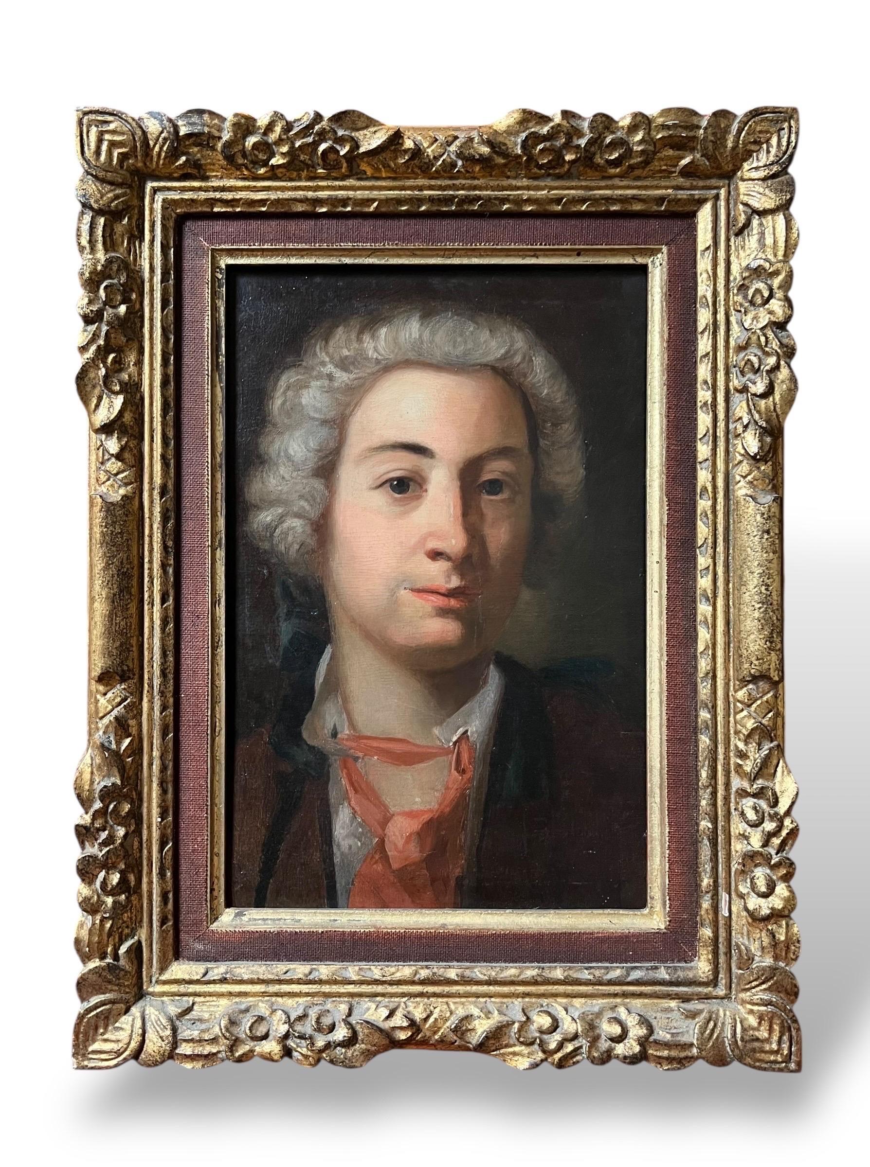 Porträt eines Herrn - Französische Schule, Pariser Werkstatt (ca. 1745-1765) im Angebot 2