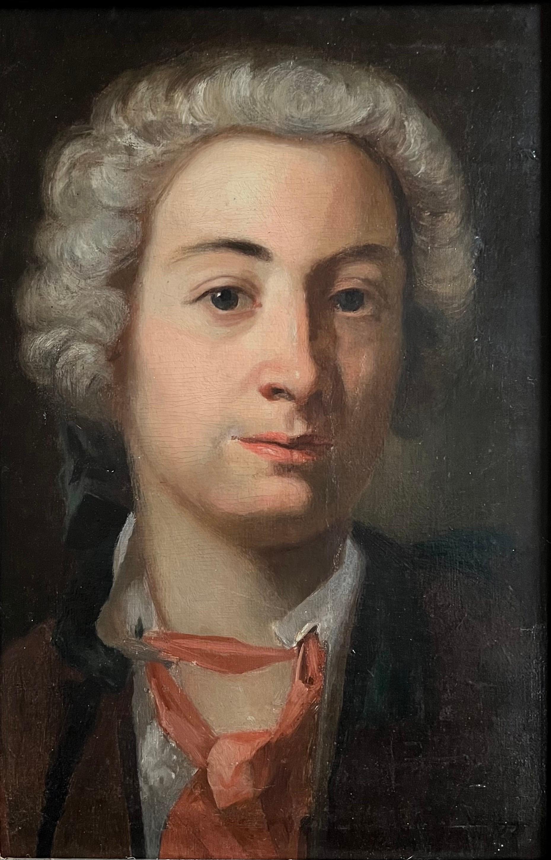 Porträt eines Herrn - Französische Schule, Pariser Werkstatt (ca. 1745-1765) im Angebot 3