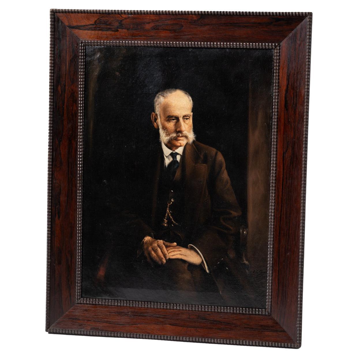 Ritratto di un gentiluomo (Vilaça), firmato e datato. A. Alves Braga 1923