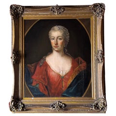 Portrait d'une German School à l'huile, école d'Europe centrale, XVIIIe siècle