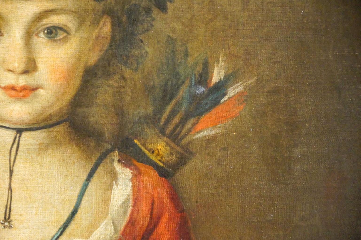 Portrait of a Girl, French School Painting, 18th Century 1