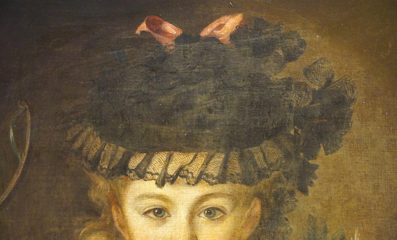 Portrait of a Girl, French School Painting, 18th Century 2
