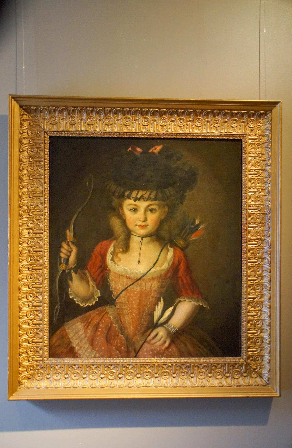 Portrait of a Girl, French School Painting, 18th Century 3