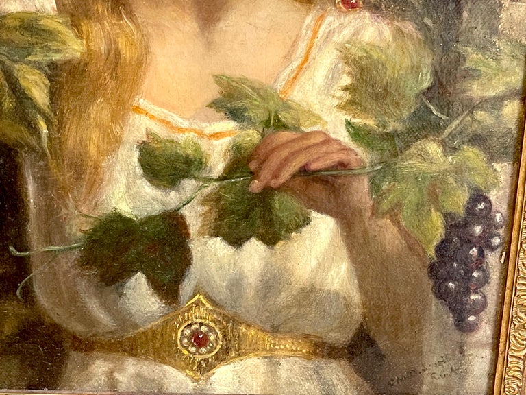 Portrait of a Goddess of Wine, 19th Century, Roma For Sale 3