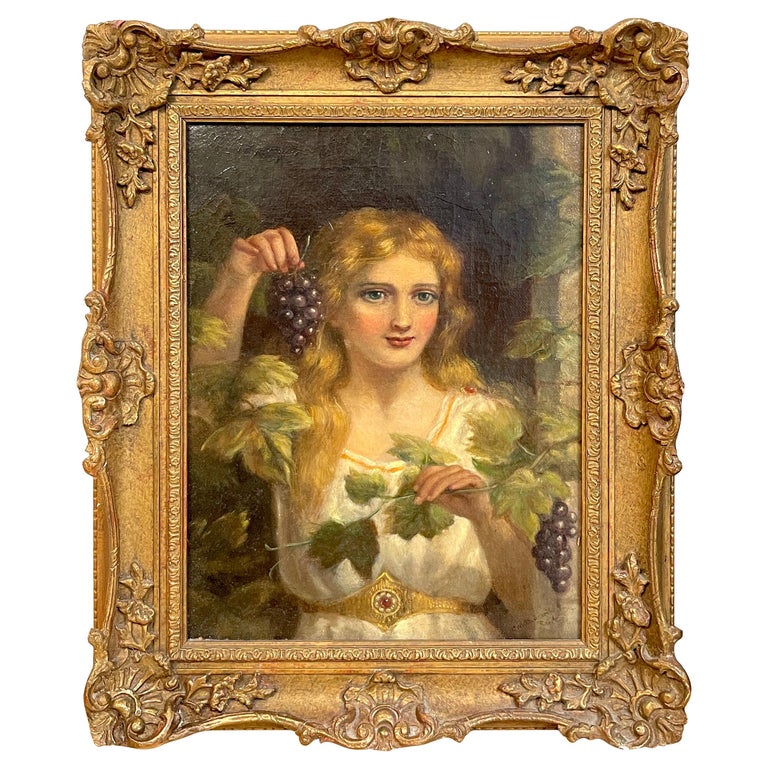 Portrait of a Goddess of Wine, 19th Century, Roma For Sale