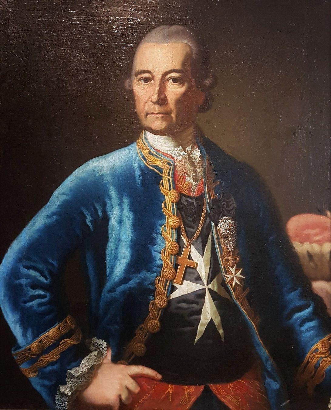 Portrait of a Grand Master of the Maltese Order, 18th Century at 1stDibs