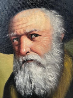 Portrait of a jewish rabbi by David Pelbam, US artist., 20th