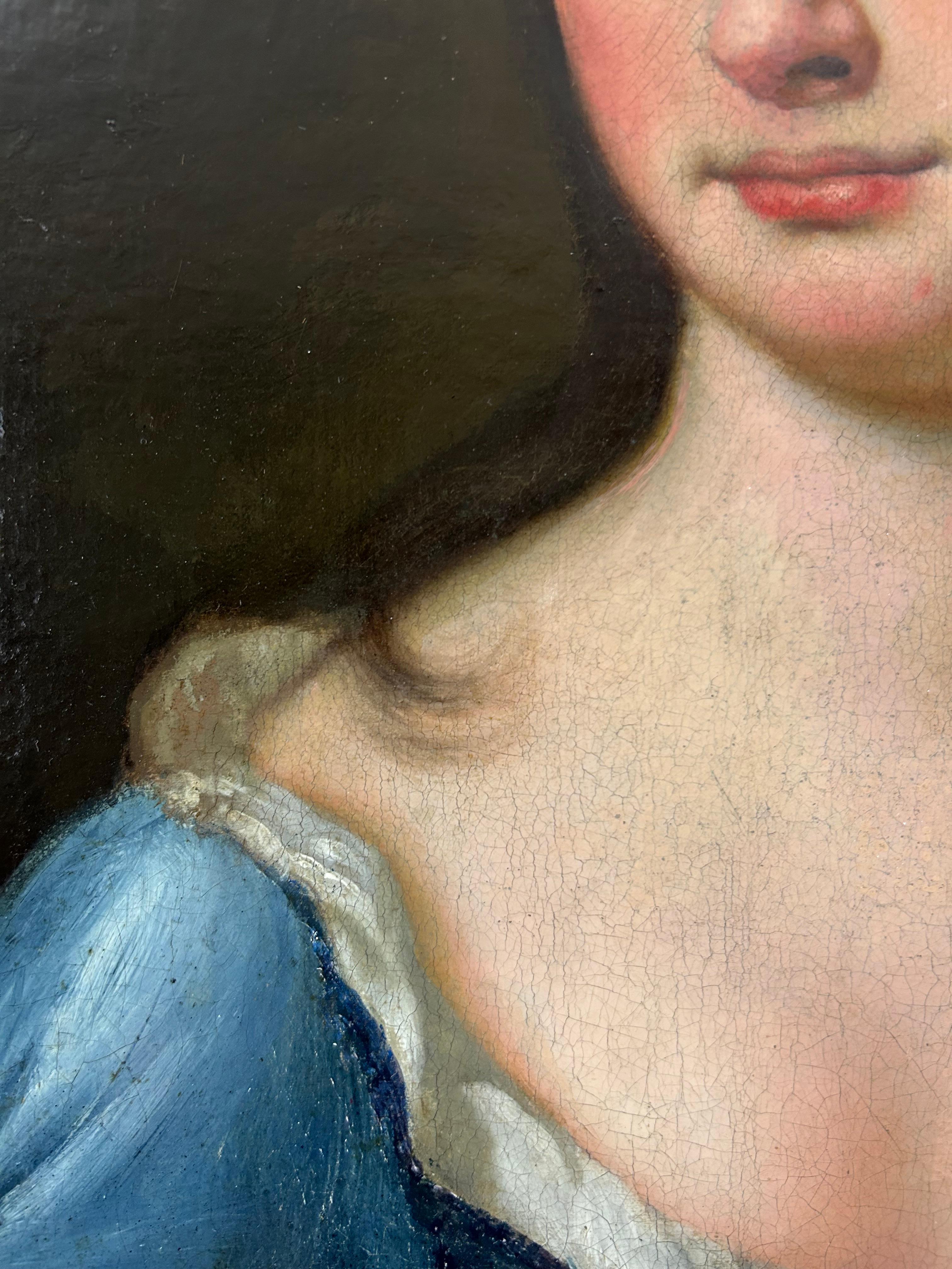 Canvas Portrait Of a Lady, After Allan Ramsay, Early Nineteenth Century, United Kingdom For Sale