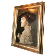 Ritratto di signora Pittore americano da parete Art Decor Pittura incorniciata LA